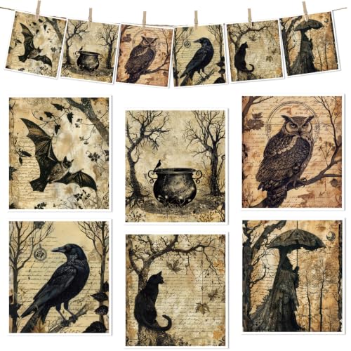 Halloween Swedish Dishcloths, Spooky Forest Dish Cloths Towels