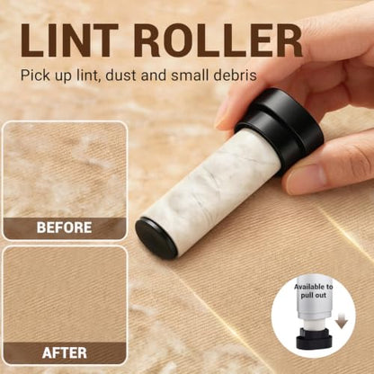 Fabric Shaver, 3 in 1 Lint Remover with Hair Remover Brush & Lint Rollers, Digital Led Display, 3 Speeds with Replaceable Blades, Remove Pilling for Clothes, Furniture, Sweater, Couch, Blanket, Pet - color: Gray