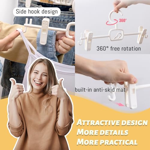 18 Pack Pants Hangers with Clips – Space Saving & Stackabl