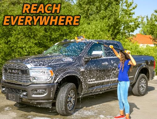 Car & RV Wash Brush Kit with 48-144״ Long Extendable Handle