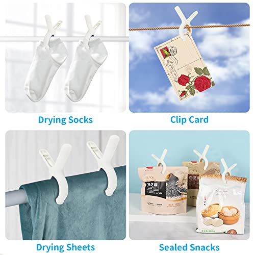 Large Beach Towel Clips for Beach Chairs, 8 Pack Non-Slip Pool Chair Clips - color: Blue+khaki, size: 10×8×1.8cm