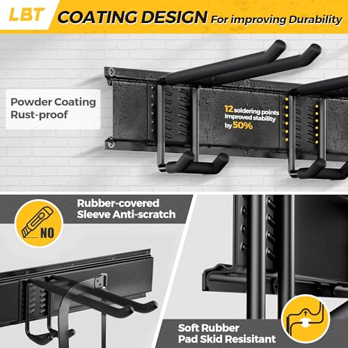 LBT 99" Garage Tool Organizer Wall Mount - 1000lbs Garden Tool Organizer - size: 99inch