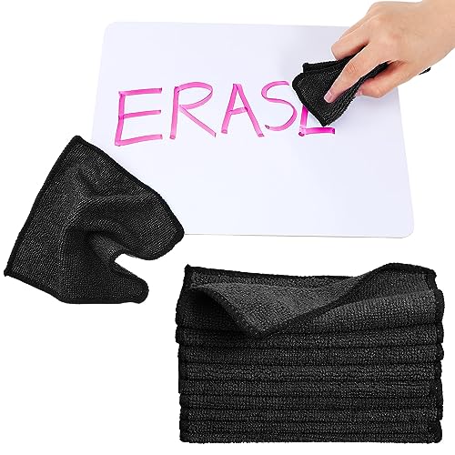 Tanlade 30 Pcs Dry Erase Cloth,6 X 6 Inch,Black - color: Black, size: 6 x 6 Inch