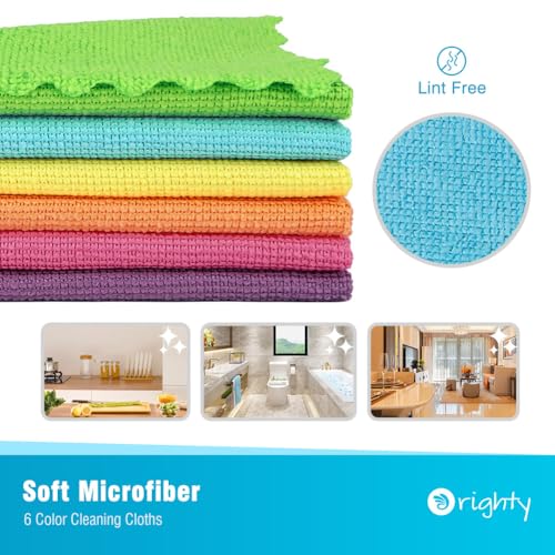 Orighty Microfiber Cleaning Cloth Bulk, 150 Pack Cleaning Rags 12x12 inch - color: Multicolor, size: 150 Pack