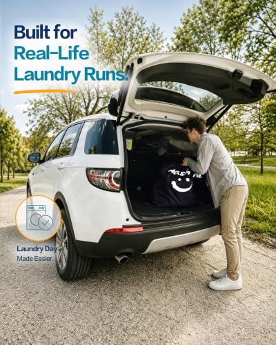 HOMEST XL Laundry Bag 28" x 40", Extra Large Dirty Clothes Organizer - color: (1 Pack - Wash Me) Black