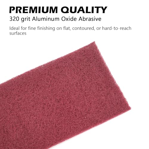 Maroon General Purpose Scuff Pads, Scuffing, Scouring Pad, Sanding, Paint Primer Prep Scratch - Surface Preparation Pad Car Auto Body Woodworking 7447-Premium, 5 Inches * 7-1/2 Feet - color: Maroon, style: 5 Inches * 7-1/2 Feet