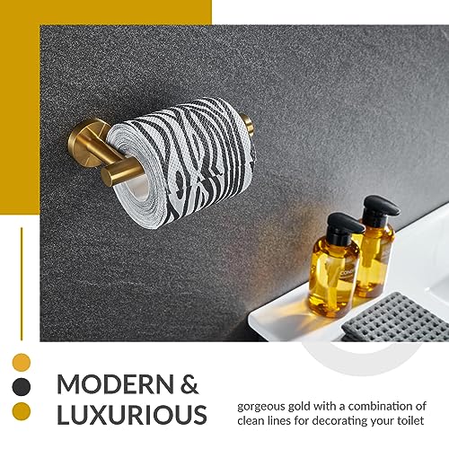 APLusee Toilet Paper Holder, Brushed Dark Gold, 304 Stainless Steel - color: Brushed Dark Gold