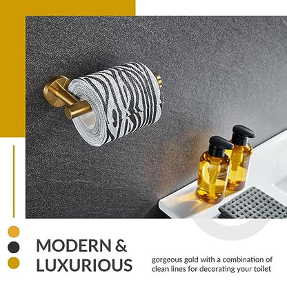APLusee Toilet Paper Holder, Brushed Dark Gold, 304 Stainless Steel - color: Brushed Dark Gold