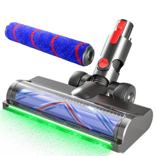 Vacuum Replacement Heads for Dyson V7/V8/V10/V11/V15,180 Degree Rotating Cleaning Blind Spot Dust,2 in 1 Vacuum Attachments for Thin Carpets,Hardwood Floors & Tiles - color: A