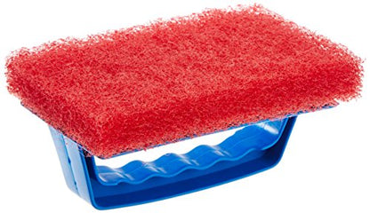 STAR BRITE Red Scrub Pad with Interchangeable Handle, Medium (Pack of 12) - size: Medium (Pack of 12), style: Medium Red