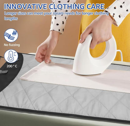 Hanging Ironing pad on the Door, Heat-Resistant steam pad (45 × 19 inches), Portable for Vertical Ironing and Ironing Board, Suitable for Home and Travel use