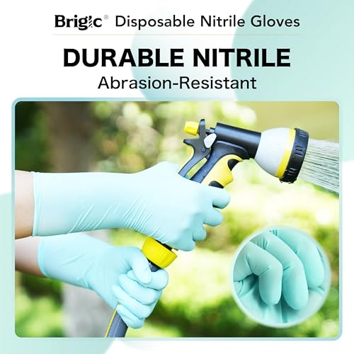 12 Inch Long Cuff Nitrile Gloves, Disposable Gloves - color: Orchid Purple (Pack of 50), size: Medium (Pack of 50)