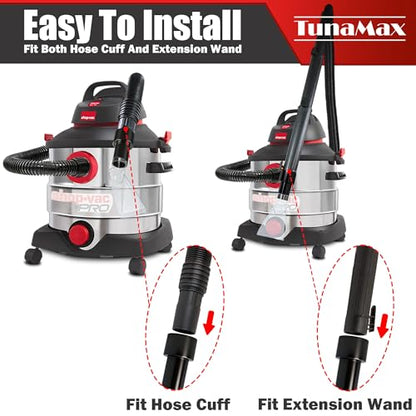 TunaMax Wet/Dry Shop Vac Clear Extractor Attachment with 2-1/2" Adapter
