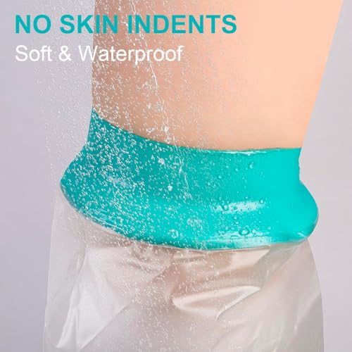 Waterproof Cast Covers for Shower Leg, Adult Cast Protector Bag, 2pk - color: Leg, size: 2PK