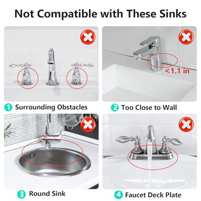 24'' Folding Faucet Mat for Kitchen Sink Splash Guard[7° Slope Fast Self-draining][Snap Lock Fit] Kitchen Sink Faucet Mat Splash Guard Kitchen Sink Area Water Splash Guard Behind Faucet Draining Mat - color: Light Gray, size: 24" x 5.5"