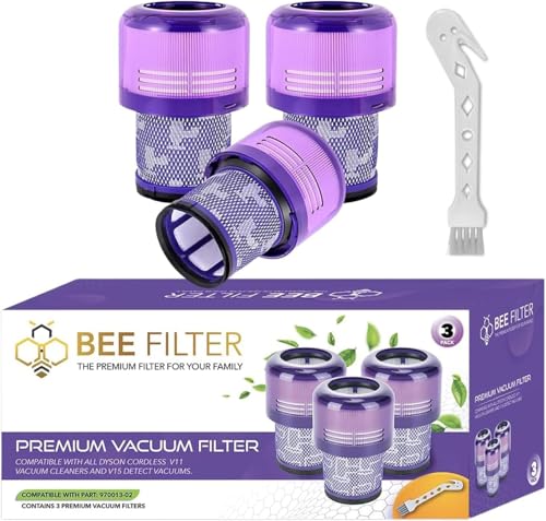 Dyson V15 Filter, 3-Pack Premium HEPA Replacement Filters for Dyson V15 - size: 3 V15 Purple Filters