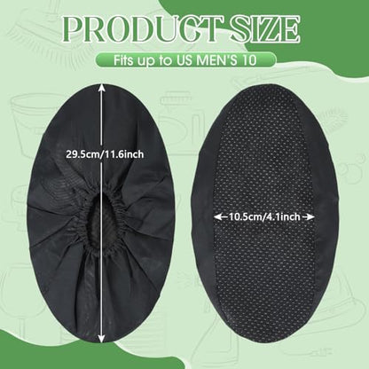 Frienda 8 Pairs Reusable Shoe Covers Waterproof Non Slip Floor,Medium - size: Medium