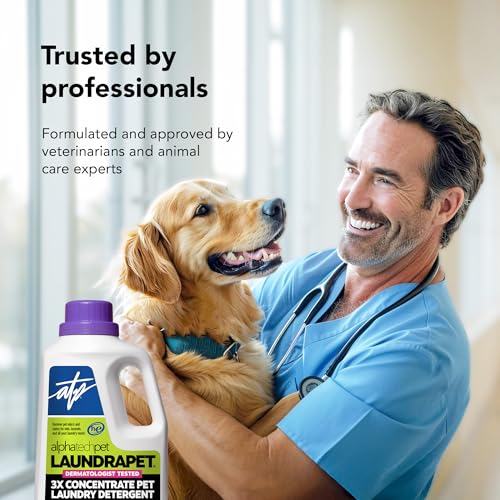 ATP LaundraPet 3X Enzyme Laundry Detergent for Pet Stains, 1/2 Gallon