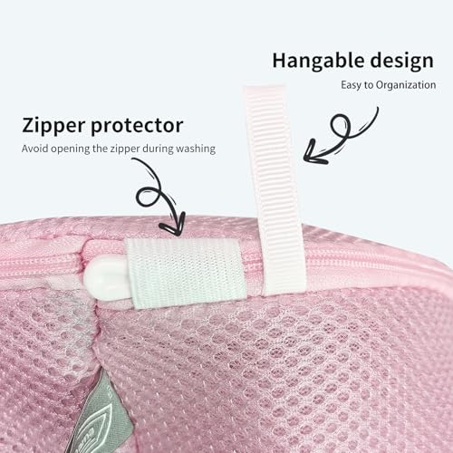 Shoe Washing Machine Bag, Large Laundry Bag for Sneaker, Pink, 8x15", 2Pcs - color: Pink, size: 2XL(8x8x15")