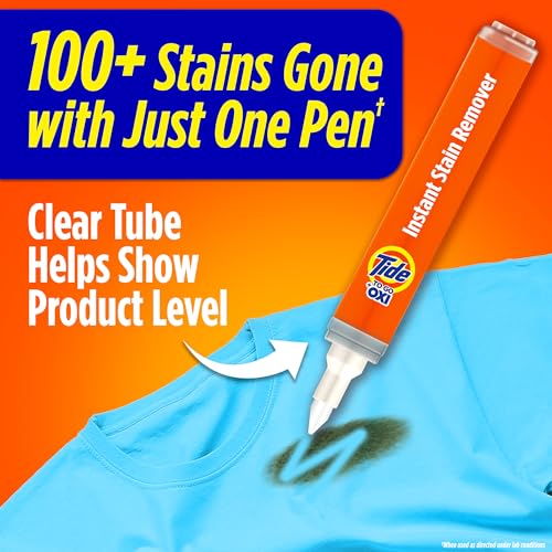 Tide Stain Remover for Clothes, To Go Pen, Instant Spot Remover for Clothes, Travel & Pocket Size, 1 Count