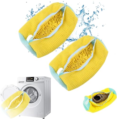 2 Pack XL Reusable Shoe Washing Bag for Washer Dryer Sneaker Laundry