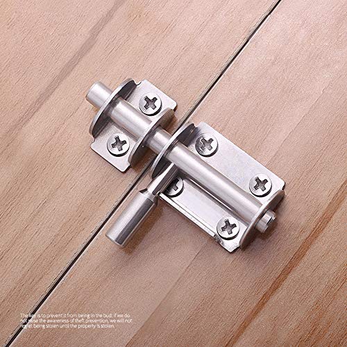 Mini Sliding Bolt Gate Latch, 2.6 Inch Heavy Duty Stainless Steel Barrel Bolt OLT with Padlock Hole, Interior Door Latches (4 Pack) - size: 4 Pieces
