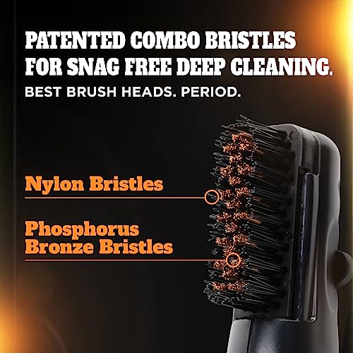 Frogger BrushPro Latch-It Golf Club Cleaner, Ergonomic Grip and Latch-it Magnet - Professional Golf Club Brush and Groove Cleaner for Golfers - color: Red
