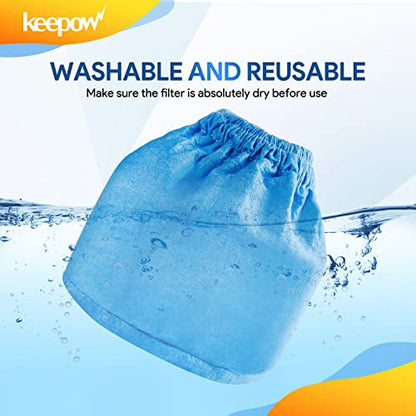KEEPOW 10 Pack VRC2 Cloth Filter Compatible with Vacmaster - size: 10 Pack