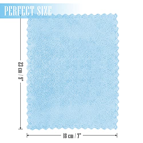 24 Pack Kitchen Dishcloths - Does Not Shed Fluff - Reusable Dish Towels, Dish cloths, Super Absorbent Coral Fleece Cleaning Cloths, Nonstick Oil Washable Fast Drying, 7 x 9 Inch (Aquamarine) - color: Aquamarine, size: 7 x 9 Inch