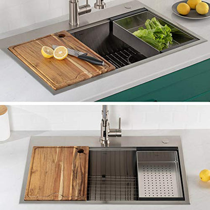 KRAUS Stainless Steel 16.75 in Workstation Sink Colander CS-6 - color: Stainless Steel, style: Colander