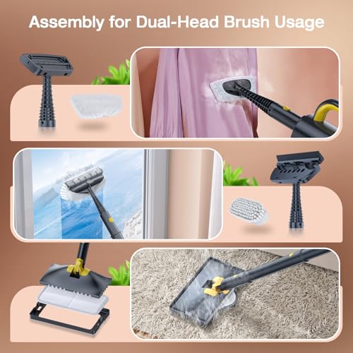 10-in-1 Steam Cleaner, Detachable Handheld Steam Mop for Multi-Surface - color: Gray