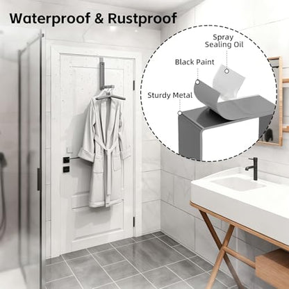 Over the Door Hanger, 2 Pack Foldable Over Door Drying Rack for Laundry - color: Gray