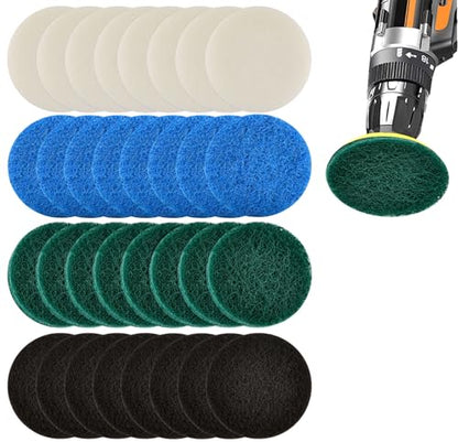 32 Pcs Electric Cleaning Brush Pad Set Fit for Dremel Versa Cleaning Brush