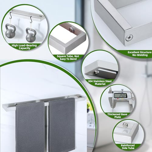 Alise 20 Inch Hand Towel Holder Towel Bar for Bathroom Wall Mounted,Brushed - color: Brushed, size: 20-Inch