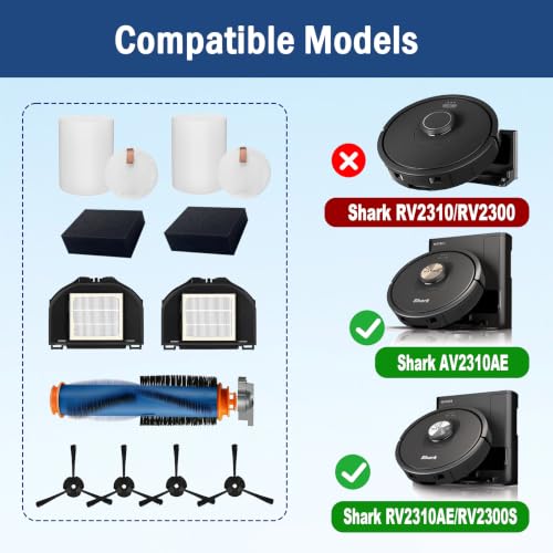 RV2310AE Replacement Parts for Shark RV2300S Matrix Robot Vacuum Cleaner - color: No Brush Guard