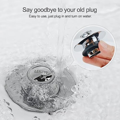 LEKEYE Shower Drain Hair Catcher | Bathtub Stopper/Strainer Stainless Steel Drain Protector - color: Stainless Steel