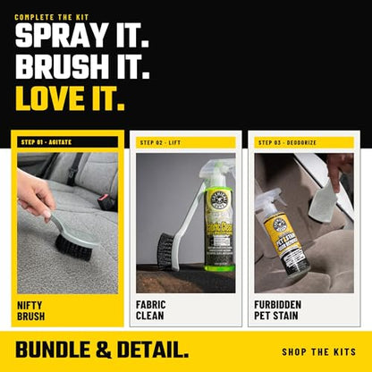 Chemical Guys, The Nifty Interior Detailing Brush, Soft Bristle, 2 Pack - size: 2 Pack