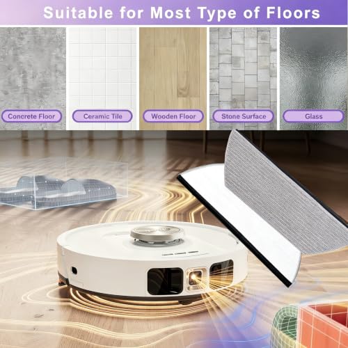 Replacement Mop Pads for AV2800ZE,RV2820YE,RV2820ZE,AV2820S,AV2820AE - size: 6 PACK