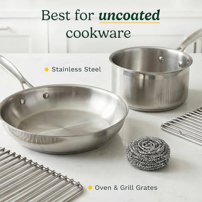 Cuisinart Stainless Steel Wool Scrubber, 12-Pack, Heavy Duty