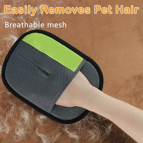 Thickened Pet Hair Removal Glove for Fabric Surfaces, Gray - color: Gray