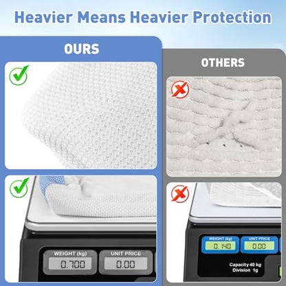 2 Pack XXL Shoe Washing Machine Bag, 700 GSM Heavy Duty Shoes Cleaning Bag with Anti-Tangle Mesh Pocket, 2 Adjustable Shoe Trees Keep Shape, Reusable Sneaker Laundry Bag for Frequent Wash, White - color: White