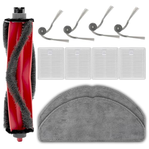 (11 Pack) Q7 M5+/ M5 Replacement Parts for Roborock Q7 M5+, Q7 L5, Q7 L5+ Robot Vacuum Cleaner, 1 Roller Brush, 4 Side Brushes, 4 HEPA Filters, 2 Mop Pads, Accessories Kit - color: Q7 M5 Accessories kit(11 Pieces)