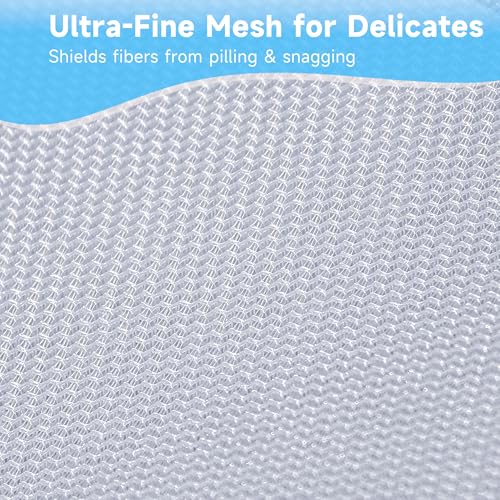 GOGOODA 3 Pack Delicates Laundry Bags, Fine Mesh Wash Bag with Hanging Loop - size: 3 Large