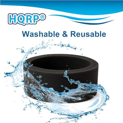 HQRP 2-Pack Foam Outer Circular Filter compatible with Bissell PowerForce Helix 1240, 12401, 12406, 1240R, 1240U, 1240V, 1240W, 12B1, 68C7, 6582, 6583 series Bagless Upright Vacuums