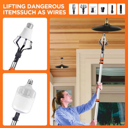 26FT High Reach Duster Cleaning Kit with Extension Pole 4-21FT