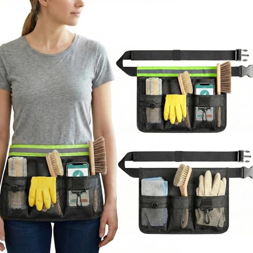 Cleaning Apron Housekeeping 2PK 7 Pockets Cut Resistant Adjustable