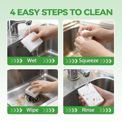 Magic Sponge Eraser 2X Density Melamine Foam Cleaning Water-Activated (10)