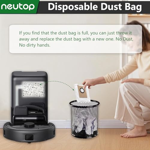 Replacement Dust Bags for eufy E20 Robot Vacuum, 12-Pack