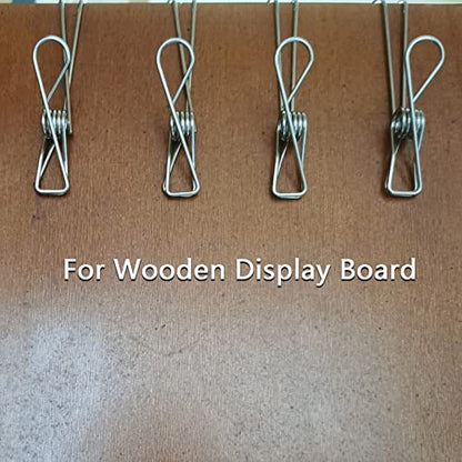 Stainless Steel Clothes Pins, 304 Stainless Steel Metal Long Tail Clothes Pins Stainless Steel Hook Clothes Pins Large Rust-Proof Clothes Pins (12)