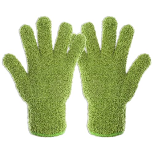 Microfiber Dusting Gloves for Plants Plant Dusting Gloves Gentle Leaf Shine & Cleaner for Houseplants Reusable Washable Cleaning Glove Mittens Indoor Mitt for Plants House Cleaning Car Blinds Lamps